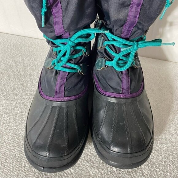 Vintage Sorel Navy Blue insulated Winter Boots 11 - Picture 5 of 16